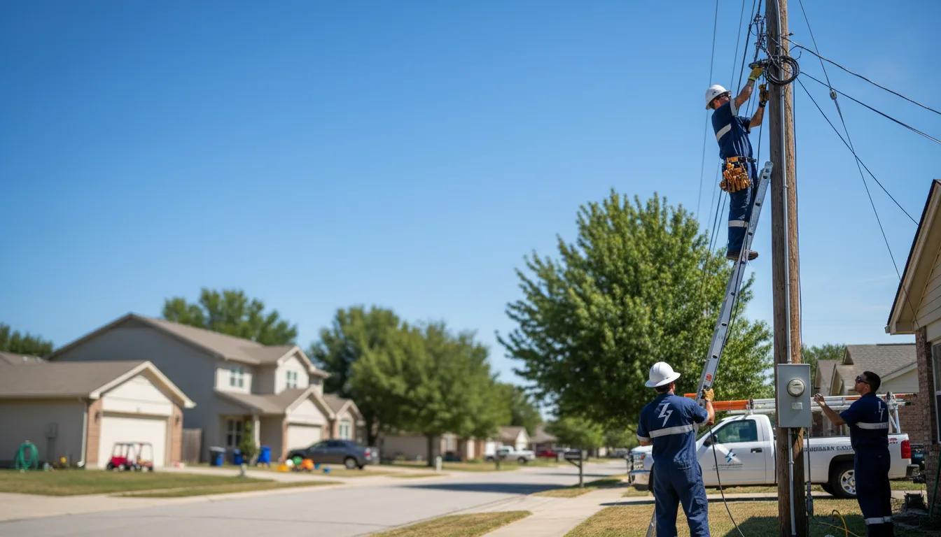 Residential electrician providing installation services in Summerhill, PA